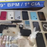 PM encerra ponto de drogas e apreende entorpecentes com menor em residência no centro de Araguatins
