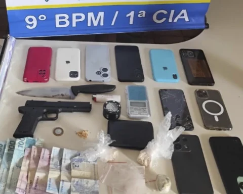 PM encerra ponto de drogas e apreende entorpecentes com menor em residência no centro de Araguatins