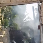 Casa pega fogo em São Francisco povoado de Esperantina Tocantins